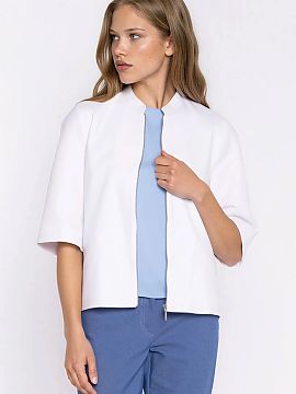 Denim jacket Nife  Women\'s jacket in a relaxed fit is a modern proposal with a casual form. The loose cut ensures comfort and gives the styling a nonchalant, 