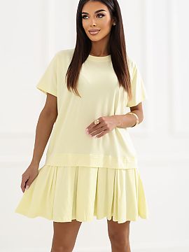 Daydress Rue Paris  Light and comfortable summer dress with a flared cut is an ideal choice for everyday wear. The feminine cut beautifully complements the silh