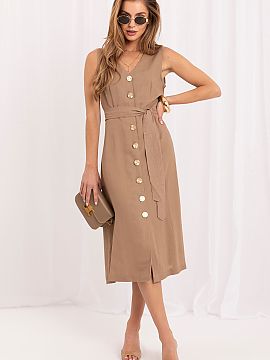 Daydress Italy Moda  Light and extremely feminine summer dress with a simple cut, perfect for both everyday wear and work. Made of a natural blend of viscose and