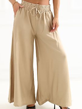 Women trousers Factory Price  Stylish women\'s palazzo pants are the perfect choice for women who value comfort and a fashionable, timeless look. Thanks to their wide, lo