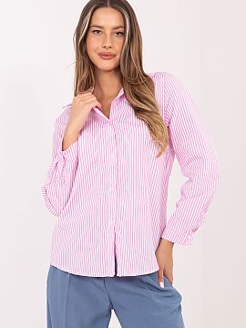 Long sleeve shirt Factory Price  Women\'s shirt in a classic cut in a casual version is a perfect choice for everyday wear and work. The striped pattern gives it a timeless 