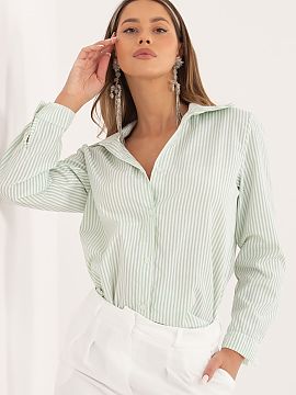 Long sleeve shirt Factory Price  A classic-cut women\'s shirt in a casual version is a perfect choice for everyday wear and work. The striped pattern gives it a timeless cha