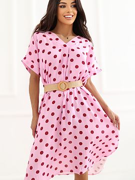 Daydress Italy Moda  Stylish midi summer dress is the perfect choice for warm days for women who appreciate comfort and feminine, timeless style. The flared cut 