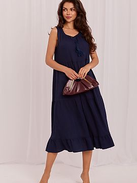 Daydress Italy Moda  Stylish boho style summer dress is the perfect choice for women who appreciate naturalness, comfort, and a casual, feminine look. The flared