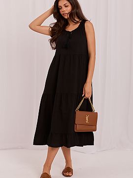 Daydress Italy Moda  Stylish boho summer dress is the perfect choice for women who appreciate naturalness, comfort, and a casual, feminine look. The flared cut b