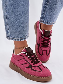 Sport Shoes Step in style  Women\'s sneakers made of eco suede are a comfortable and fashionable choice for everyday wear. The low cut with lacing fits well to the foo