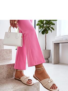 Flip-flops Solea  Stylish slip-on sandals are the perfect choice for women who value comfort combined with a fashionable look. The upper made of high-quality 