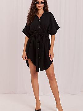 Daydress Italy Moda  Light and extremely comfortable muslin dress is the perfect choice for summer days. The loose oversized cut provides freedom of movement and