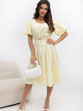 Daydress Italy Moda  The women\'s summer dress with a flared cut is an ideal proposition for everyday styling. The classic check pattern gives it a timeless char