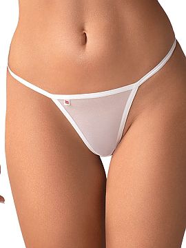 T-backs Obsessive  Luiza strings are an elegant combination of subtlety, feminine style, and comfort. The front made of smooth, transparent material delicately