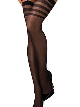 Stockings Obsessive  Black stockings Lune Bellis are an elegant and sensual addition that perfectly emphasizes the feminine character of any outfit. Made of tran