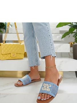 Flip-flops Solea  Classic sandals with an openwork pattern and decorative detail are an elegant option for summer days. The subtle finish gives the footwear a
