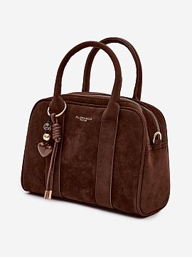 Everyday handbag Step in style  A women\'s handbag in the form of a satchel made of eco-suede is an elegant and functional accessory that will work perfectly for everyday u