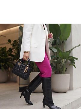 Heel boots Solea  Classic women\'s boots made of synthetic leather are an elegant proposition for women who appreciate timeless style enriched with eye-catchi
