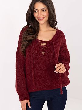 Jumper Italy Moda  Stylish women\'s sweater with a casual character is the perfect choice for everyday wear. Made of a soft and pleasant to the touch blend of 