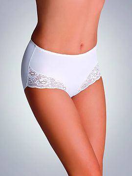 Panties Eldar  Pretty panties, with lace appliqués at the thighs, which also slightly shape the figure, focusing primarily on the tummy. A real 2-in-1!