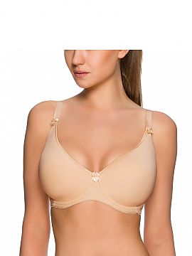 Padded bra Vena  Subtle bra made of knitted type of walk. The knitted fabric contains textile surfaces that form a three-dimensional, breathable cup. Innovat