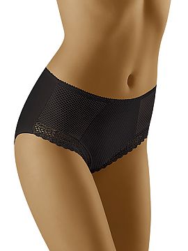 Panties Wolbar  Comfortable panties, the front topped with openwork pattern a\'la cabaret. With a smooth back. Classic cut, slightly higher, slightly shapes