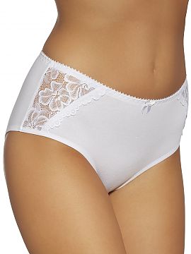 Panties Gabidar   Elegant panties with higher up.
 - made of smooth knitted fabric.
 - insets of delicate lace on front
 - body shaping
 - model perfectl