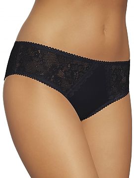 Panties Gabidar   Female panties.
 - made of smooth knitted fabric
 - insets with tempting lace
 - back cut-out and satin bow.
 - model perfectly adherin