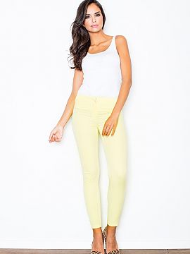 Women trousers Figl  Elegant cigarette pants 7/8 length. Classic, very feminine cut for every occasion. Trousers come in a few colour variants. Match perfectly w