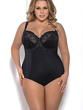 Shapewear Body Gorsenia Lingerie    Elegant, very comfortable bodysuit for women with bigger breasts who like to feel comfortable. Made of microfiber with high grammage, on t