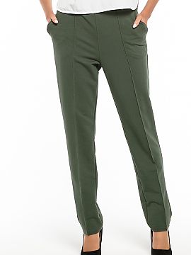 Women trousers Tessita  Elegant trousers with edge and pockets made of cotton knit. Ideal for many occasions.