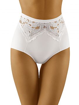 Panties Wolbar    Elegant figure-modelling panties.
 - high rise
 - front and back is decorated with lace at the top
 - mesh on the back lifts the buttoc