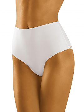 Panties Wolbar    Elegant figure-correcting panties.
 - high rise
 - flat seams
 - legs laser-cut
 - lace insert at the back
 - panties do not show und