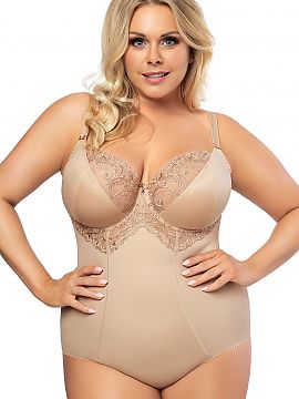 Shapewear Body Gorsenia Lingerie    Elegant, very comfortable bodysuit for women with bigger breasts who like to feel comfortable. Made of microfiber with high grammage, on t