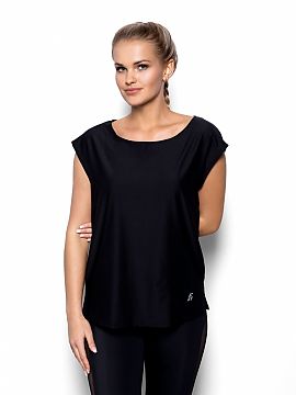 Blouse Eldar  Stylish blouse from the Fit by Eldar collection, completely plain at the front, while the back is decorated with a large part of mesh tulle 