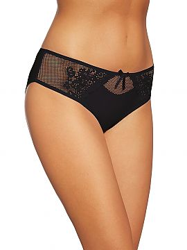Panties Gabidar  Phenomenal panties, smooth at the back and charmingly lacy at the front. Mesh lace, complemented with a lovely floral embroidery visible clo