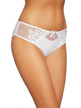 Panties Gabidar  Phenomenal panties, smooth at the back and charmingly lacy at the front. Mesh lace, complemented with a lovely floral embroidery visible clo