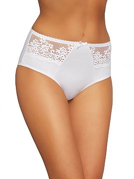 Panties Gabidar  Comfortable ladies panties made of cotton. Raised cut, beautiful lace inserts. High quality cotton knitwear.