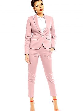 Women trousers Cabba  Button and zip fly with pockets. Comfortable and elegant, 7/8 legs, higher top. Perfect for every occasion: to work, exams or meetings with 