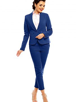 Women trousers Cabba  Button and zip fly with pockets. Comfortable and elegant, 7/8 legs, higher top. Perfect for every occasion: to work, exams or meetings with 