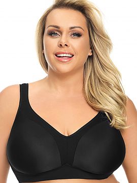 Soft Gorsenia Lingerie  Smooth bra without lower underwire, providing optimal bust support thanks to clever, well thought-out construction. Well-reinforced at the b