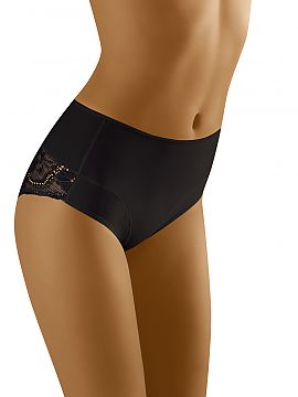 Panties Wolbar  Comfortable, slightly higher panties, subtly shaping the stomach area, which seduce both with comfortable cut and beautiful lace. Lace on th