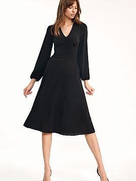 Daydress Nife  A classic midi dress is the basis of every woman\'s wardrobe. This model is perfect both at work and every day. This dress is a typical basi