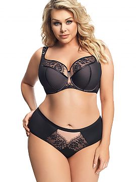 Panties Gorsenia Lingerie  Full, elegant panties, which will allow you to both beautiful, feminine look and full comfort. The front is made of a combination of delicat