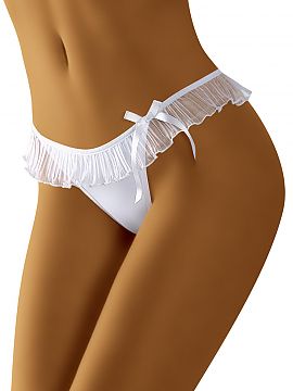 T-backs Wolbar  Accentuate your hips! Wear this stylish thong with a frivolous frill of crinkled tulle. Sweet and pretty, you simply cannot miss them. The t