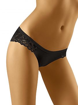 Panties Wolbar  Charming panties with lace sides. Hip cut, perfectly decorates the body. Soft, cotton knitted fabric of the highest quality.