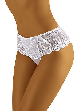 T-backs Wolbar  Charming thong-shorts richly decorated with beautiful, wide lace. Slightly higher, ala shorts, cleverly combine comfort and charm. Transpare
