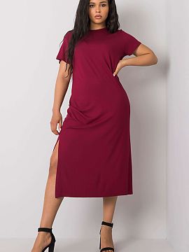 Plus size dress BFG  Everyday plus size summer dress with short sleeves, slits at the bottom. Ideal for many occasions.