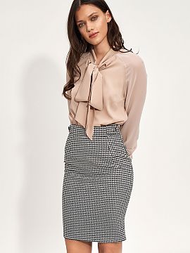 Skirt Nife  Fitted peplite skirt will be a perfect base for office styling, as well as for going out with friends, depends on whether you match it with 