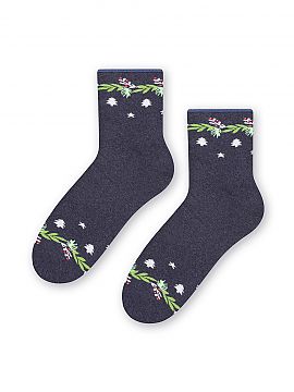 Socks Steven  Beautiful winter-Christmas patterns are also found on our cotton terry socks. Made of cotton of the best quality, they will appeal to even t