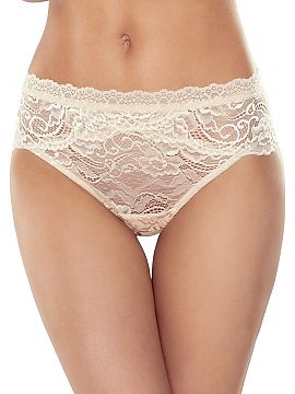 Panties Lapinee  Extremely comfortable brassicas, made of soft and elegant lace with a floral motif and delicately shiny thread. Inside the waistband a delic