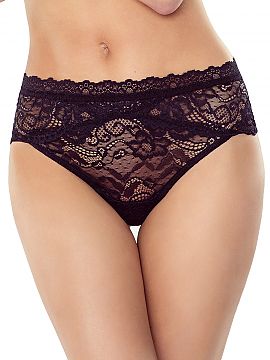 Panties Lapinee  Extremely comfortable brassicas, made of soft and elegant lace with a floral motif and gently shiny thread. Inside the waistband a delicate 