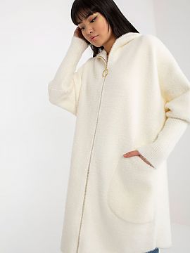 Coat MBM  Women\'s coat with long sleeves and a hood. Zippered coat with large slip pockets.