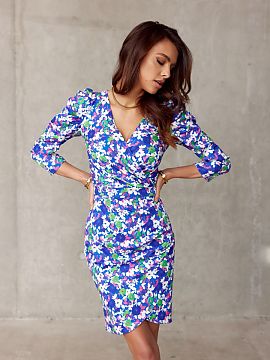 Daydress Roco Fashion  The overlap dress is made of soft, tactile fabric that will provide comfort to the most demanding women. The pre-knee length dress has buffe